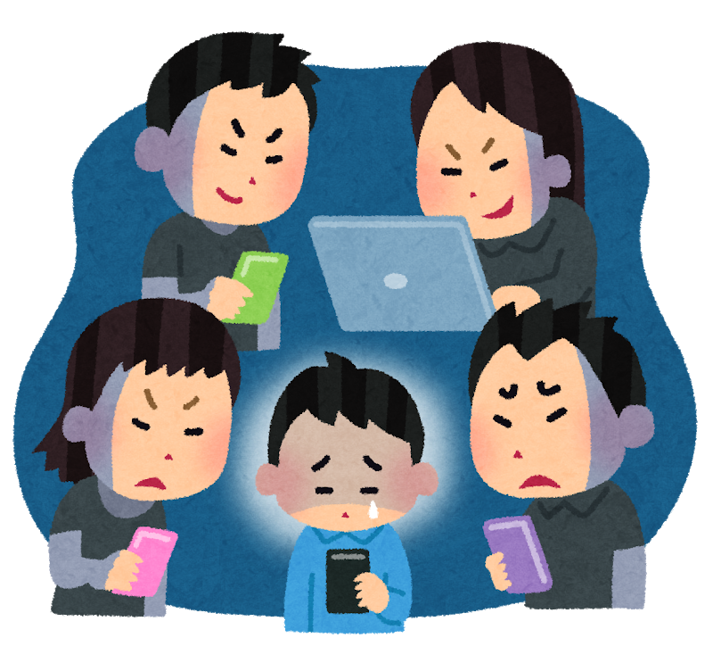 ネットで誹謗中傷する行為