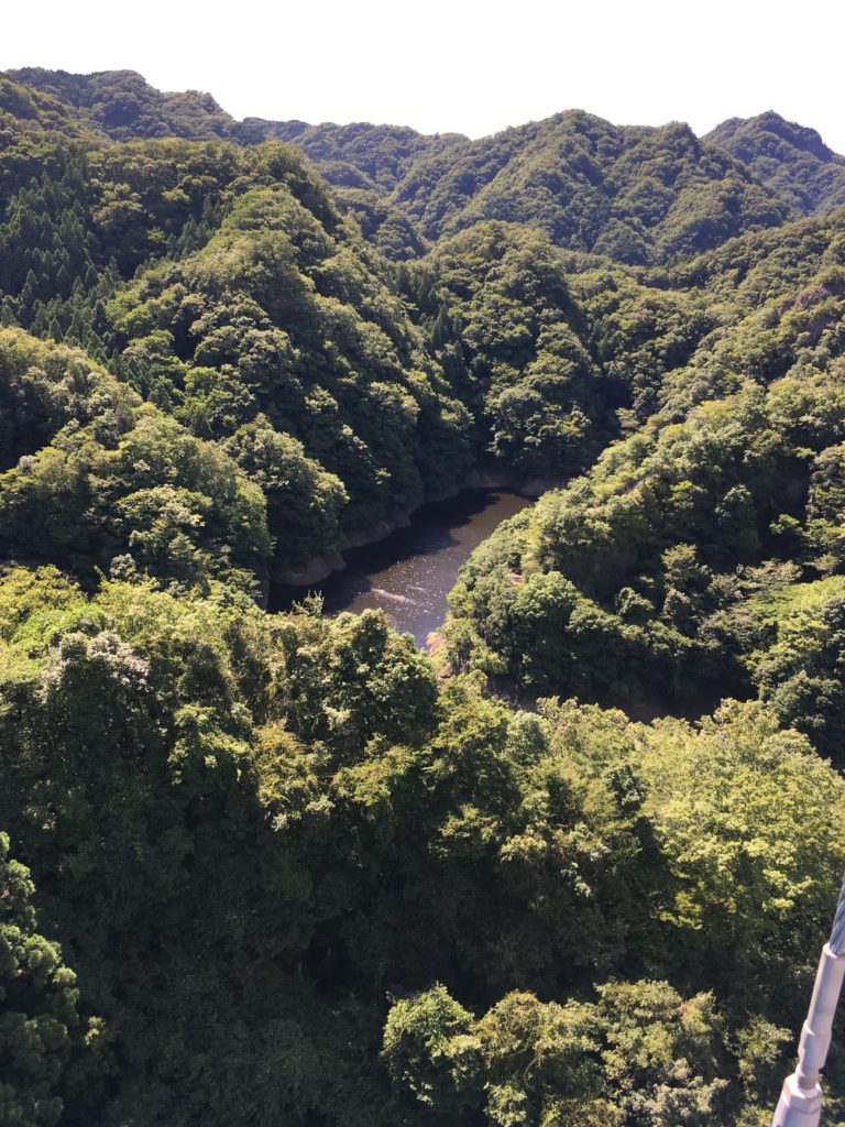 竜神大吊橋からの山の風景