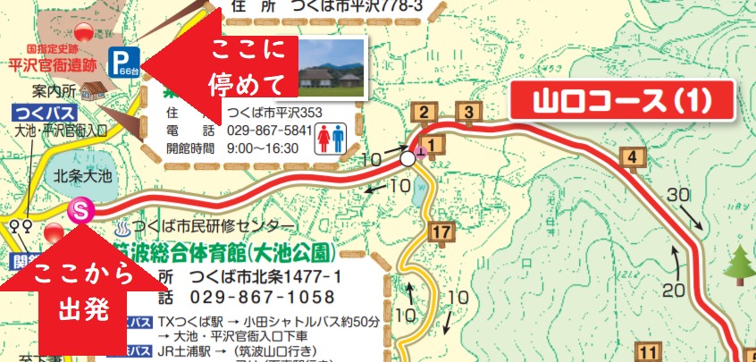 登山ダイエット　宝篋山登山入り口まで