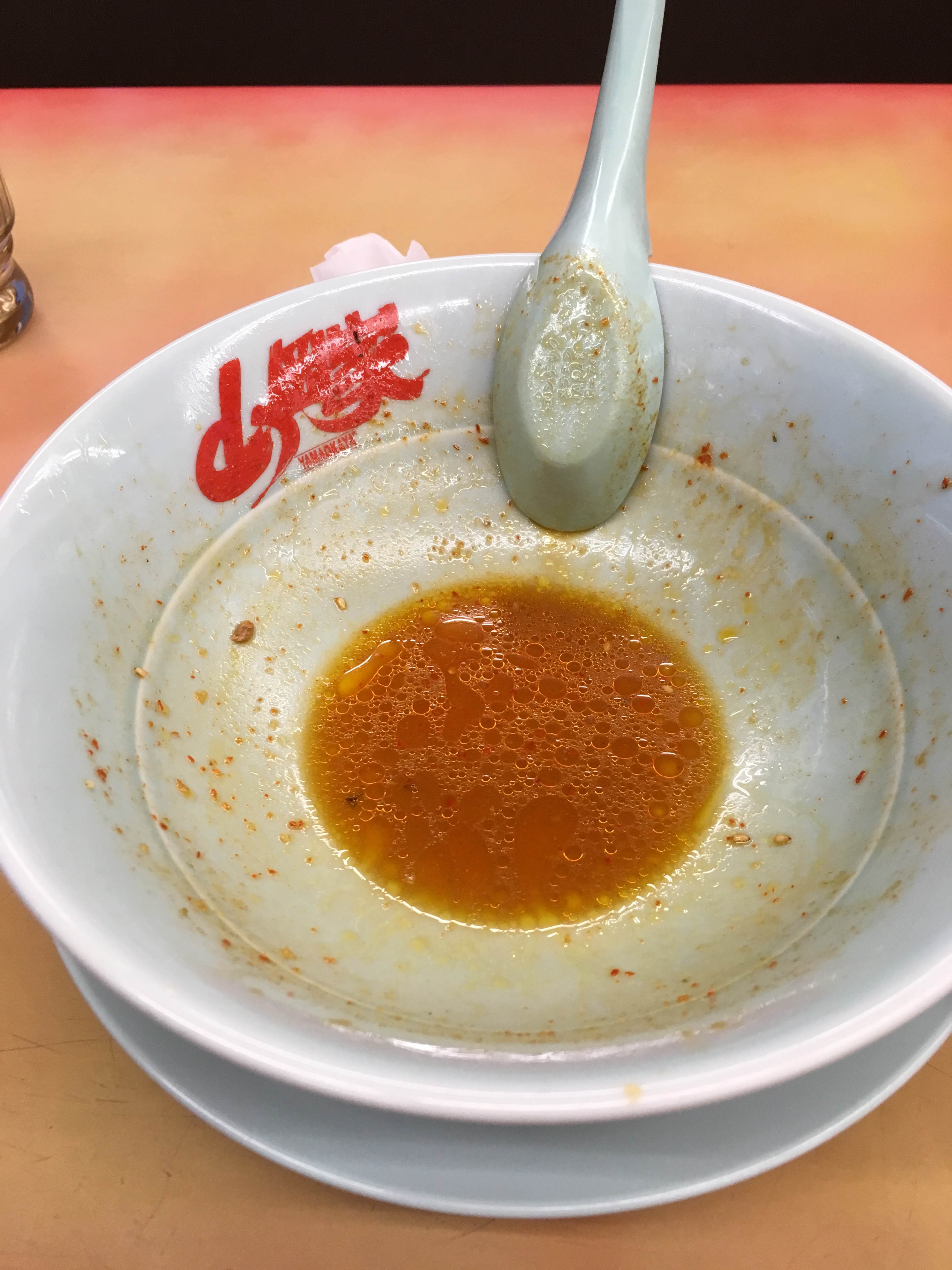 山岡家辛味噌チャーシュー麺　完食